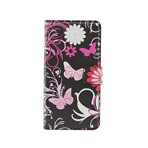 Cozy Hut Coque pour Galaxy C7, Cozy Hut Galaxy C7 Bookstyle Étui Fleur Housse en Cuir Case à rabat pour Samsung Galaxy C7 Coque de protection Portefeuille TPU Case, Housse Etui pour Samsung Galaxy C7 Slim Cuir PU Case Cas de Couveture Coque Protection Anti Rayure Anti Choc Résistante Fashion - Fleur de papillon code EAN B01LYGASOL 