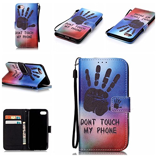 Coque pour iphone 7 (4,7 zoll),housse en cuir p...