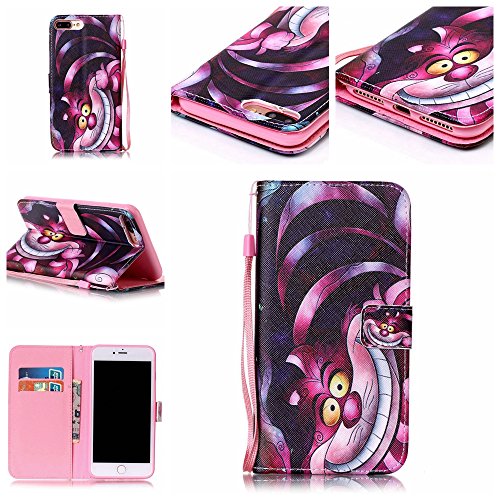 Cozy Hut Pochette iPhone 7 Plus, Coque Apple iPhone 7 Plus Portefeuille, Cozy Hut ® Case Cover iPhone 7 Plus Cover Case,étui en cuir de qualité supérieure PU avec dragonne portefeuille flip stand Case Retro Cartoon Case Impression couleur pour iPhone 7 Plus Etui Portefeuille Housse de Protection pour iPhone 7 Plus Etui Housse Flip Cover Case - Cartoon cat code EAN B01LYYD7NA 