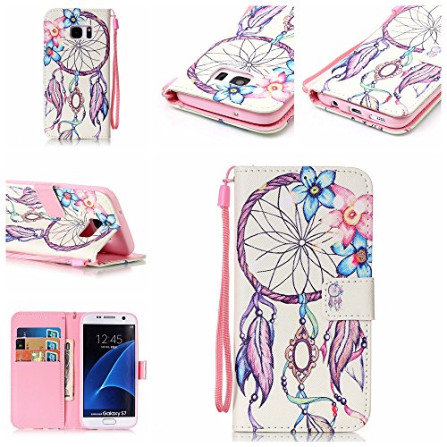 Coque pour samsung galaxy s7,housse en cuir pou...