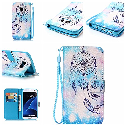 Coque pour samsung galaxy s7,housse en cuir pou...