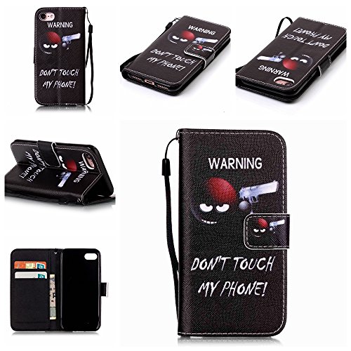 Cozy Hut Pochette iPhone 7 4.7", Coque Apple iPhone7 Portefeuille, Cozy Hut ® Case Cover iphone7 Cover Case,étui en cuir de qualité supérieure PU avec dragonne portefeuille flip stand Case Retro Cartoon Case Impression couleur pour iPhone 7 Etui Portefeuille Housse de Protection pour iPhone7 Etui Housse Flip Cover Case - Extraterrestrial code EAN B01LZA0U2F 