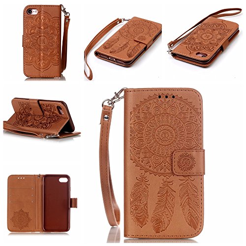 Coque pour iphone 7 (4,7 zoll),housse en cuir p...
