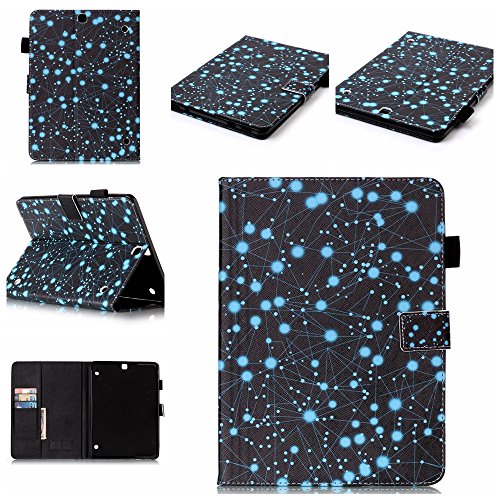 BONROY Coque pour samsung galaxy tab s2 9.7 zoll sm-t815,housse en cuir pour samsung galaxy tab s2 9.7 zoll sm-t815,imprimé étui en cuir pu cuir flip magnétique portefeuille etui housse de protection bonroy® coque étui case cover avec stand support avec des cartes de crédit slot et fonction support pour samsung galaxy tab s2 9.7 zoll sm-t815 code EAN B01LZAGZTF 
