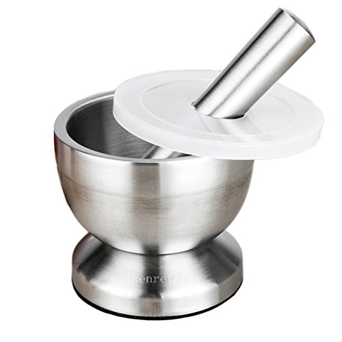 Mortier et pilon, Isenretail acier inoxydable b...