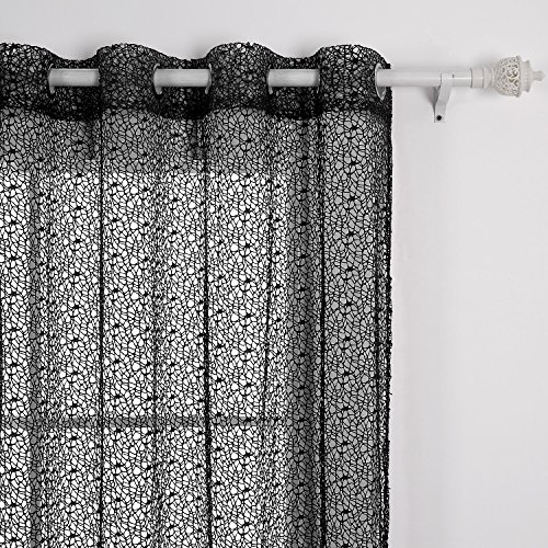 Rideau voilage à oeillets polyester rideau fil ...