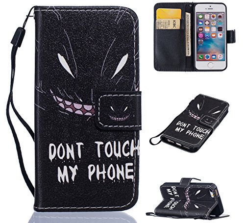 Coque pour iphone se 5 5s,housse en cuir pour i...