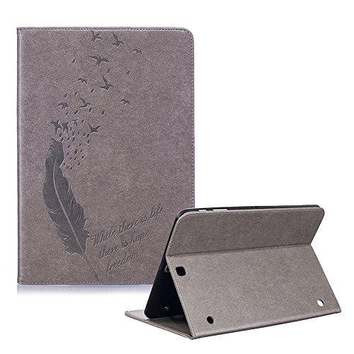 Funyye Samsung Galaxy Tab S2 9.7" SM-T810/T815 Slim Fit Coque Smart Case,Samsung Galaxy Tab S2 9.7" SM-T810/T815 Portefeuille Coque Folio Etui Housse,Funyye Elegant [Feder Modèle] Protecteur Etui Housse de Protection Flip PU Cuir Smart Etui Housse Coque Coquille Case Ultra mince Cas Cover avec Stand pour Samsung Galaxy Tab S2 9.7" SM-T810/T815 + 1 x Stylet Pen - Plume,Gris code EAN B01M08LXWJ 