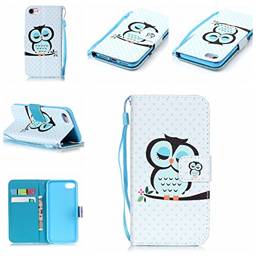 Coque pour iphone 7 (4,7 zoll),housse en cuir p...