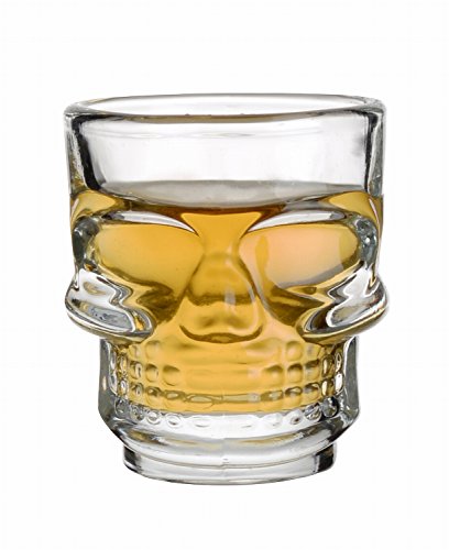 6 Skull lunettes Crâne Pirate verre liqueur ver...