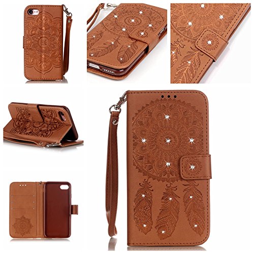 Coque pour iphone 7 (4,7 zoll),housse en cuir p...