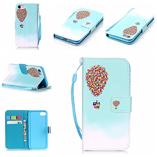 Coque pour iphone 7 (4,7 zoll),housse en cuir p...