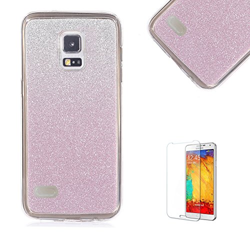 Funyye Samsung Galaxy S4 Telephone Portable Coque,Samsung Galaxy S4 Bling Glitter Sparkles TPU Coque,Funyye Luxe Ultra Mince Slim Flexible Souple Soft Gel TPU Silicone Case Cover Coque Housse Changement Graduel Coloré Shiny Skin Protection Anti Scratch de Protection Frontière Case Cover pour Samsung Galaxy S4 + 1 x Gratuit Protecteur D'écran code EAN B01M273XTB 