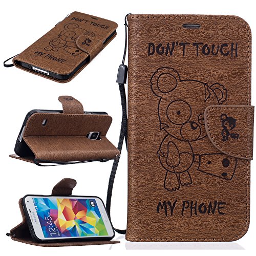 Samsung S5 Coque Lanyard Dragonne Portefeuille ...