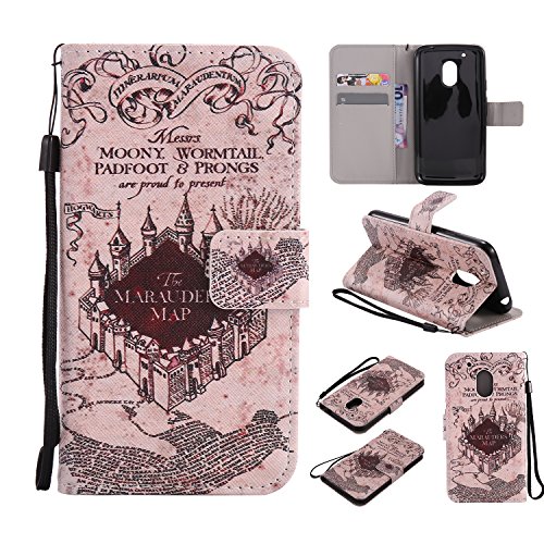 Coque pour moto g4 play,housse en cuir pour mot...