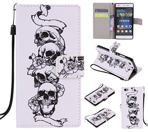 Coque pour huawei p8 lite,housse en cuir pour h...