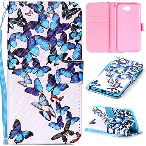 Coque pour huawei y5 ii,housse en cuir pour hua...