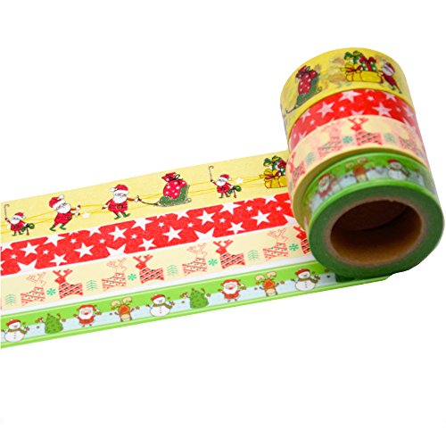 K-LIMIT 4 Set Washi Tape rouleaux de ruban adhé...