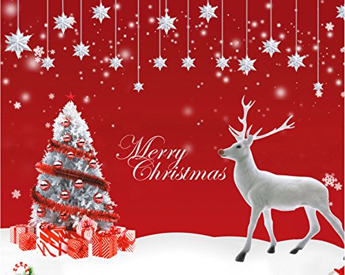 Arbre de noël snowflake elk nouvel an porte en ...