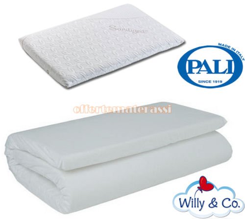Matelas Willy & Co Camping + oreiller poteaux M...