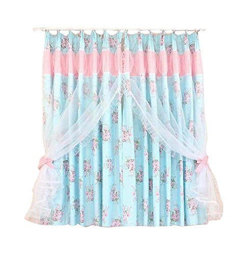 Belle Tissu et dentelle Rideau de fenêtre One P...