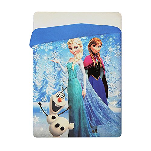 Couette hiver Bleu la reine des neiges Elsa et ...