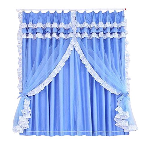 [Dream House] Dentelle bleue Fenêtre Traitement...