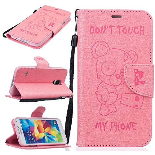 Samsung S5 Coque Lanyard Dragonne Portefeuille ...