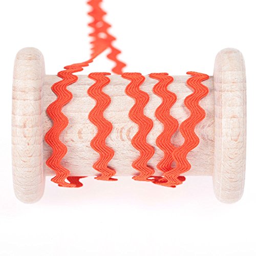 Ruban croquet uni au mètre - Orange sanguine - ...