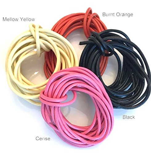 3 m x 3 mm épaisseur mellow jaune bijoux cordon...