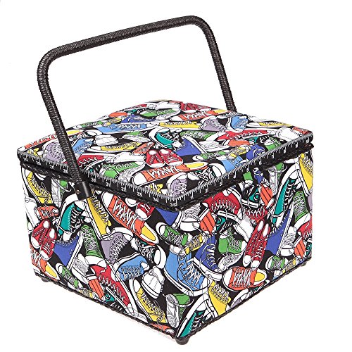 Boite à couture carré converses multicolores - ...