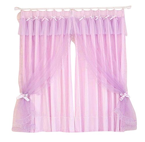 Elégant Filles dentelle pourpres / enfants Fenê...