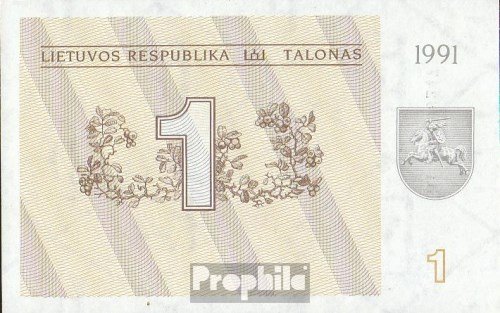 Lituanie Pick-no: 32a 1991 1 Talonas (billets d...