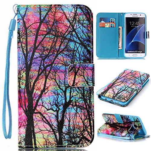 Coque pour samsung galaxy s7 edge,housse en cui...