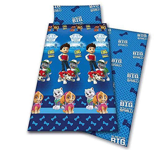 Parure de lit bébé lit simple coton Paw Patrol ...