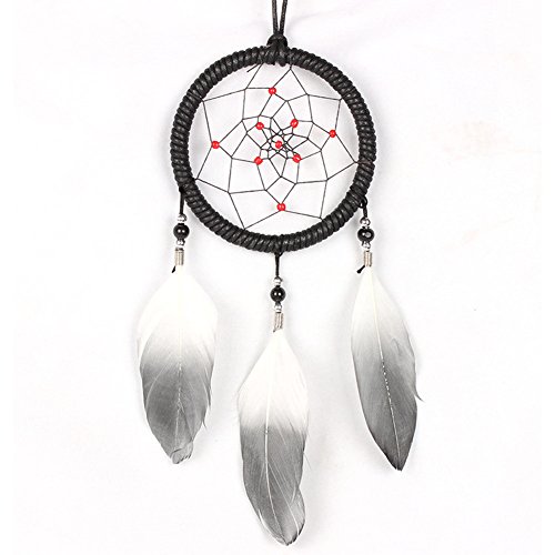 Capteur de rêves à la main avec plume indian style