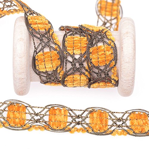 Galon fantaisie lurex et velours