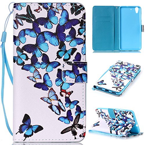 Coque pour huawei y6 ii,housse en cuir pour hua...