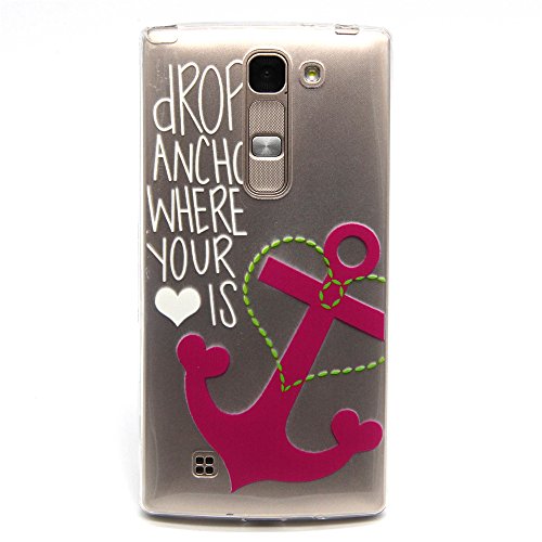 BONROY Coque pour lg magna c90 h502,housse en cuir pour lg magna c90 h502,imprimé étui en cuir pu cuir flip magnétique portefeuille etui housse de protection coque étui case cover avec stand support avec des cartes de crédit slot et fonction support pour lg magna c90 h502 code EAN B01MEHVUA3 