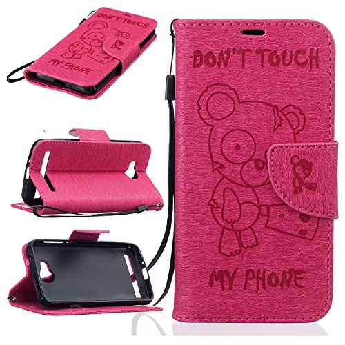 BONROY Book style pu cuir portefeuille etui pour huawei y3 ii pu cuir flip magnétique portefeuille etui housse de protection coque étui case cover portefeuille fentes pour cartes cover ultra slim anti-scratch bumper avec stand support pour huawei y3 ii code EAN B01MFCOTRI 