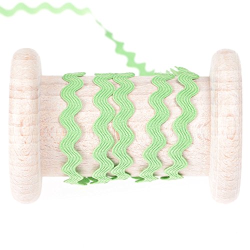 Ruban croquet uni au mètre - Vert prairie - 8 mm