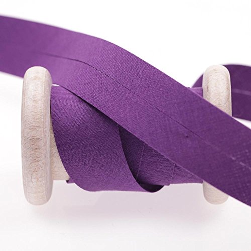 Biais uni au mètre - Violet pansy - 27 mm