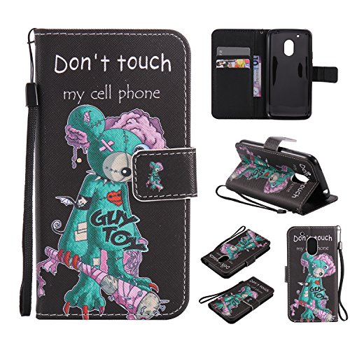 Coque pour moto g4 play,housse en cuir pour mot...