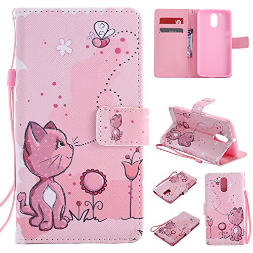 Coque pour moto g4,housse en cuir pour moto g4,...