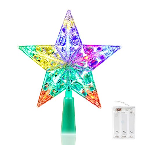 Christmas Tree Star Topper, Volador 6 pouces No...