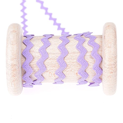 Ruban croquet uni au mètre - Parme - 8 mm