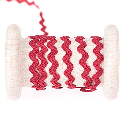 Ruban croquet uni au mètre - Lie de vin - 13 mm