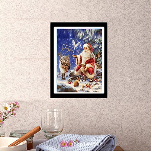 Peinture diamant 5d père noël broderie décor ma...