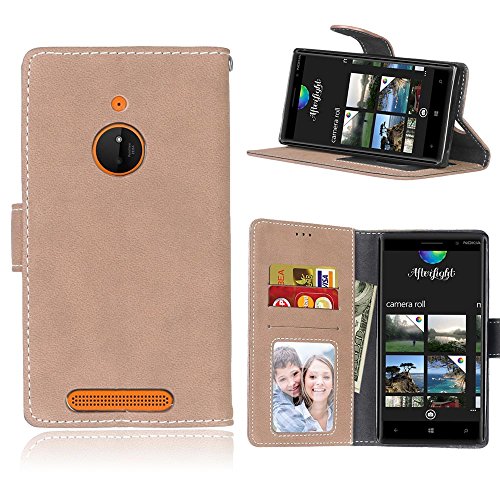Cozy Hut Nokia Lumia 830 (5 Zoll) Coque Lanyard Dragonne Portefeuille étui en cuir PU,Nokia Lumia 830 (5 Zoll) Flip magnétique Cas avec support Béquille de carte,Cozy Hut Créatif Simple Book Style [Anti-scratch] Retro Matte Motif Prime Ultra Slim Fit Wallet Protecteur Étui Coque Flip PU Cuir Portefeuille Etui Housse Coque Coquille avec Stand et les fentes de carte de crédit pour Nokia Lumia 830 (5 Zoll) - Beige Scrub code EAN B01MQFCN6F 