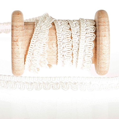 Galon passementerie vague uni au mètre - Écru